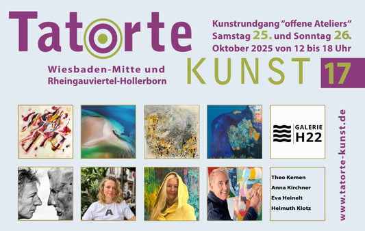 Tatorte Kunst Wiesbaden 2025 in der Galerie H22