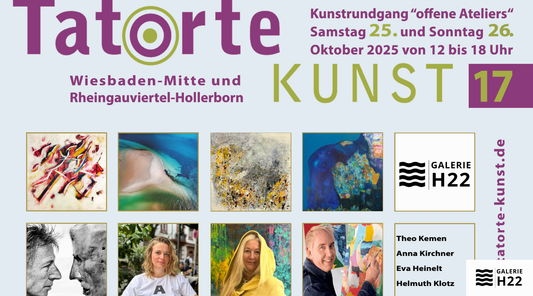 Tatorte Kunst Wiesbaden 2025 in der Galerie H22